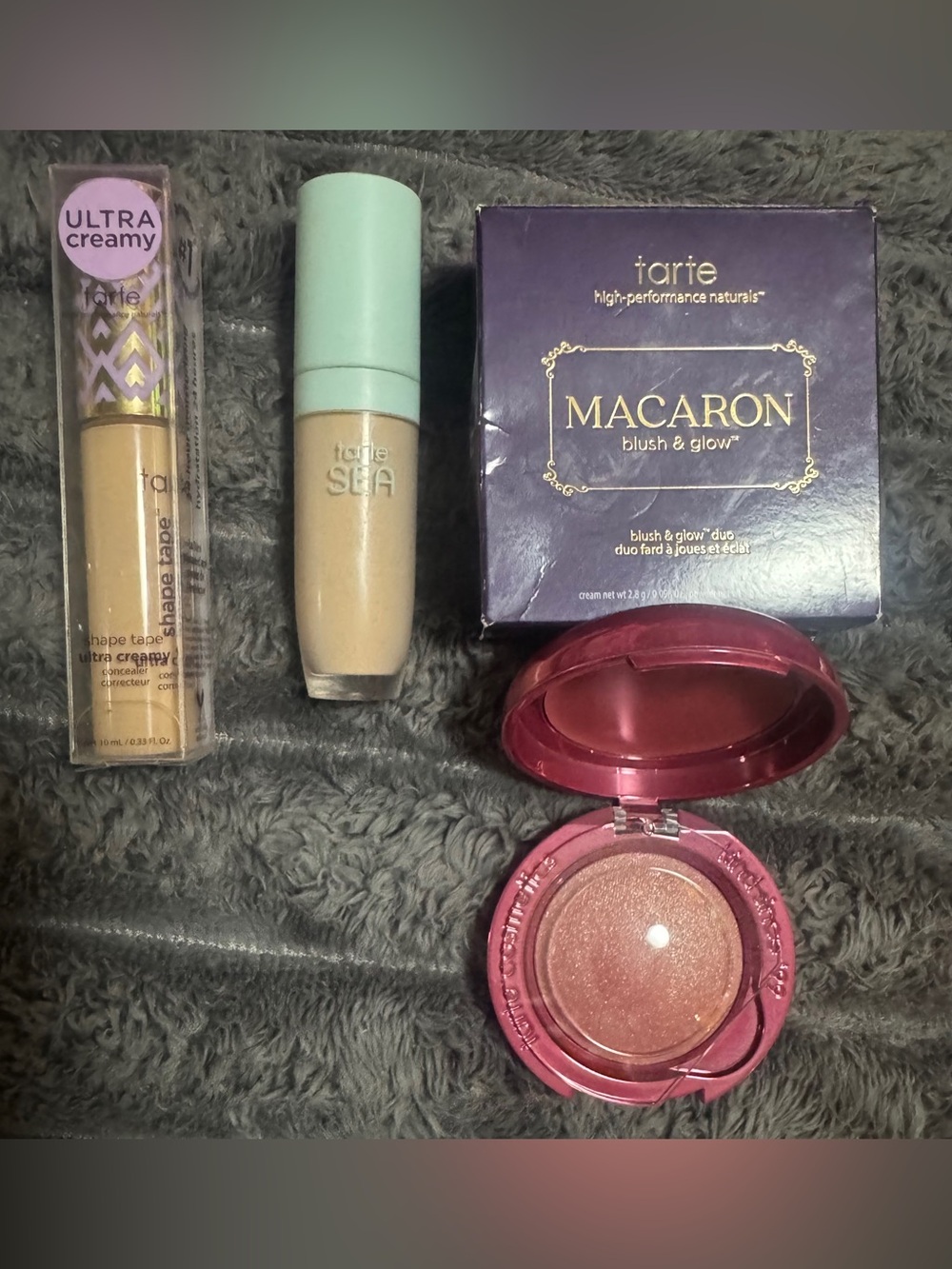Brand New Tarte Blush & Glow — Shimmery Rose-Pink Blush and Two Tarte Concealers